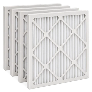 Illustrative four-pack of 1 inch pleated air filters